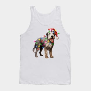 Christmas Irish Wolfhound Tank Top